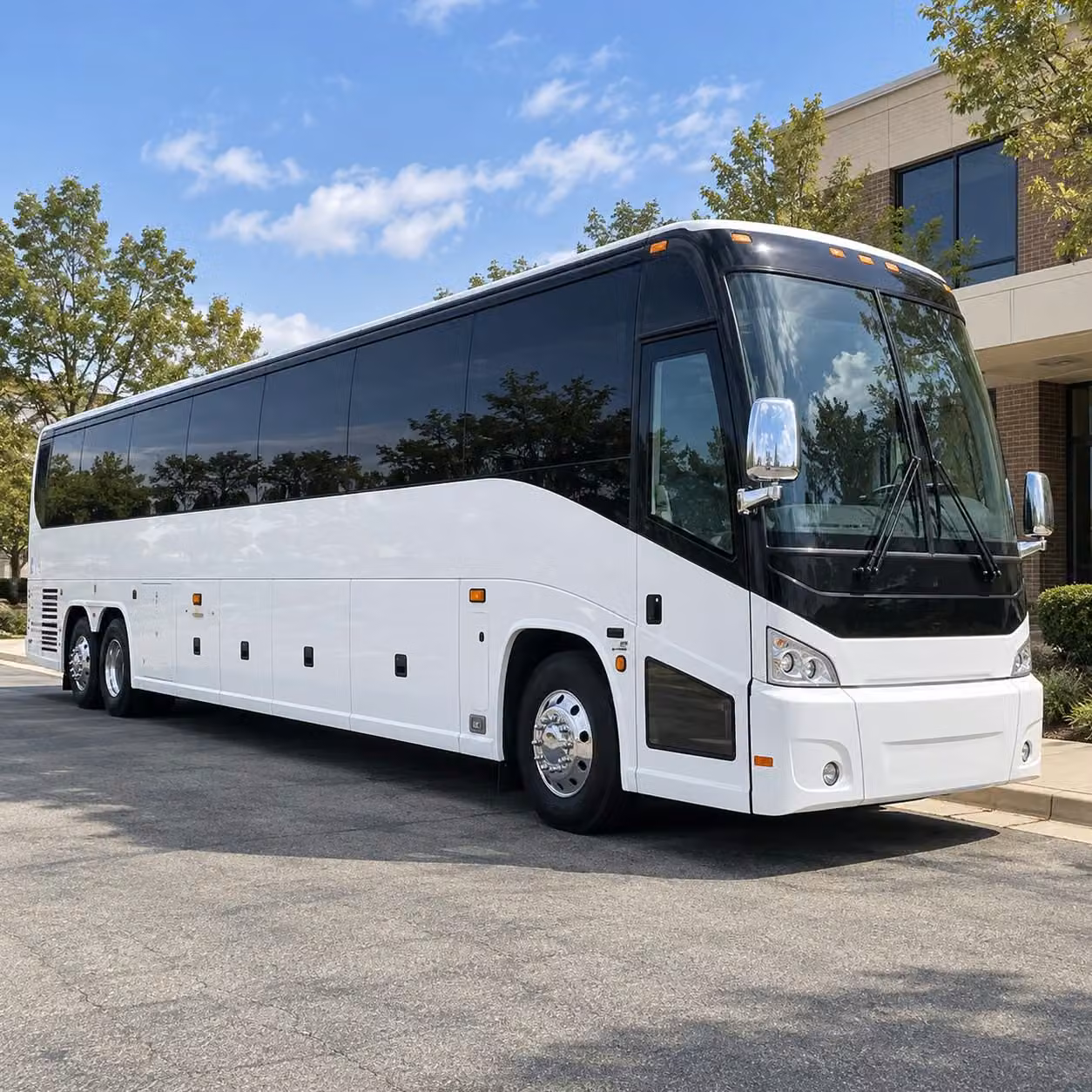 downey charter bus rental exterior