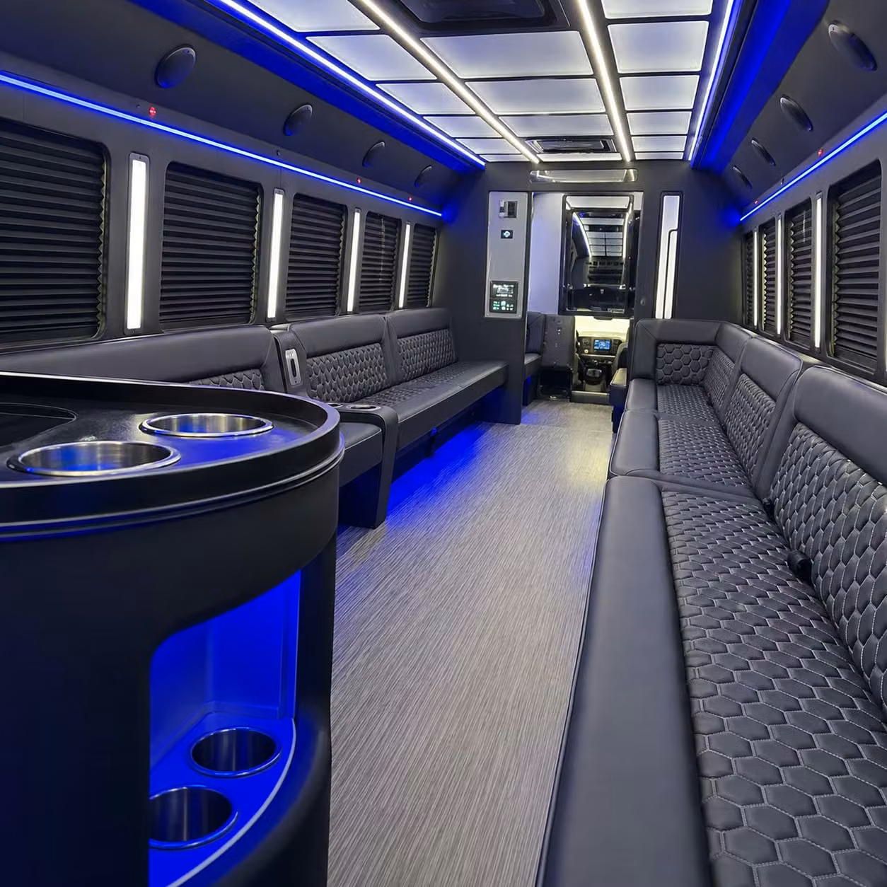 downey prom party buses ride together arrive together
